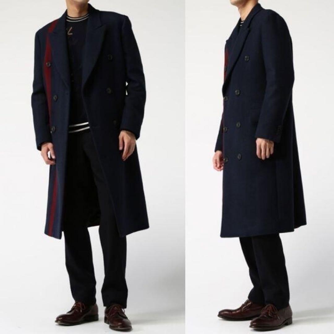 名作】2016AW ポールスミス ハウンドトゥース ダブルチェスターコート