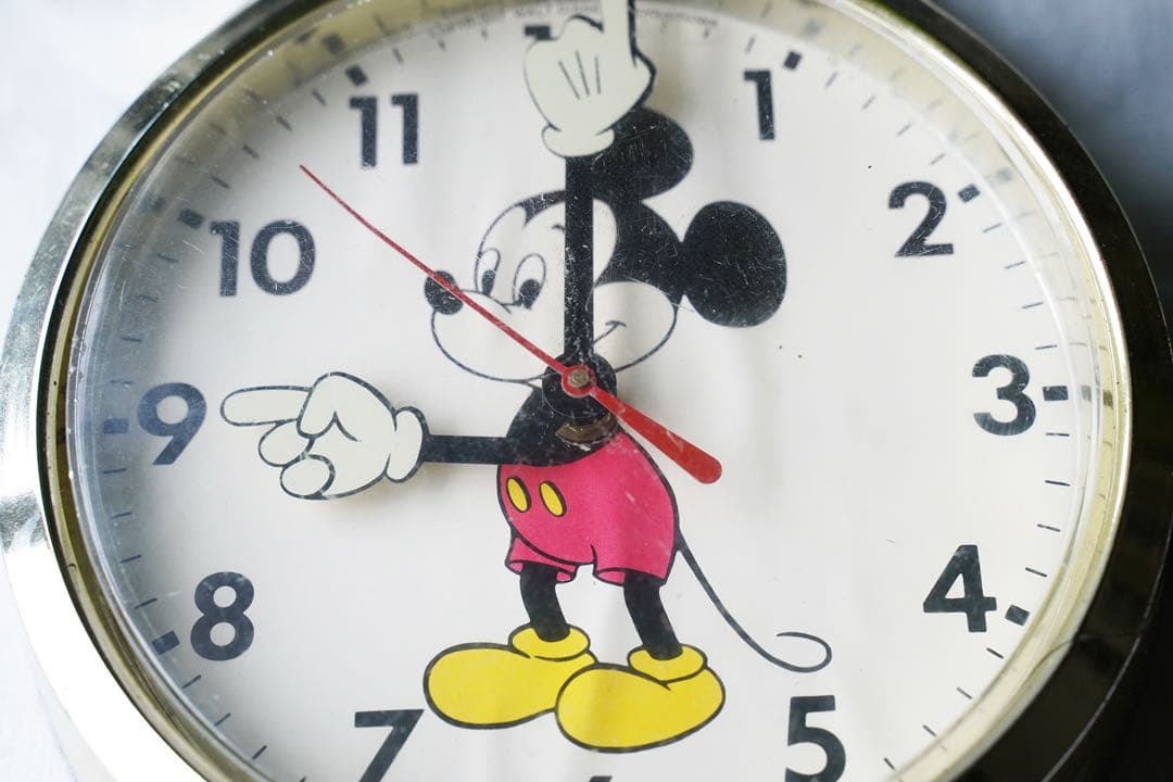 ヴィンテージ WELBY by ELGIN ディズニー ミッキー 壁掛け時計 36