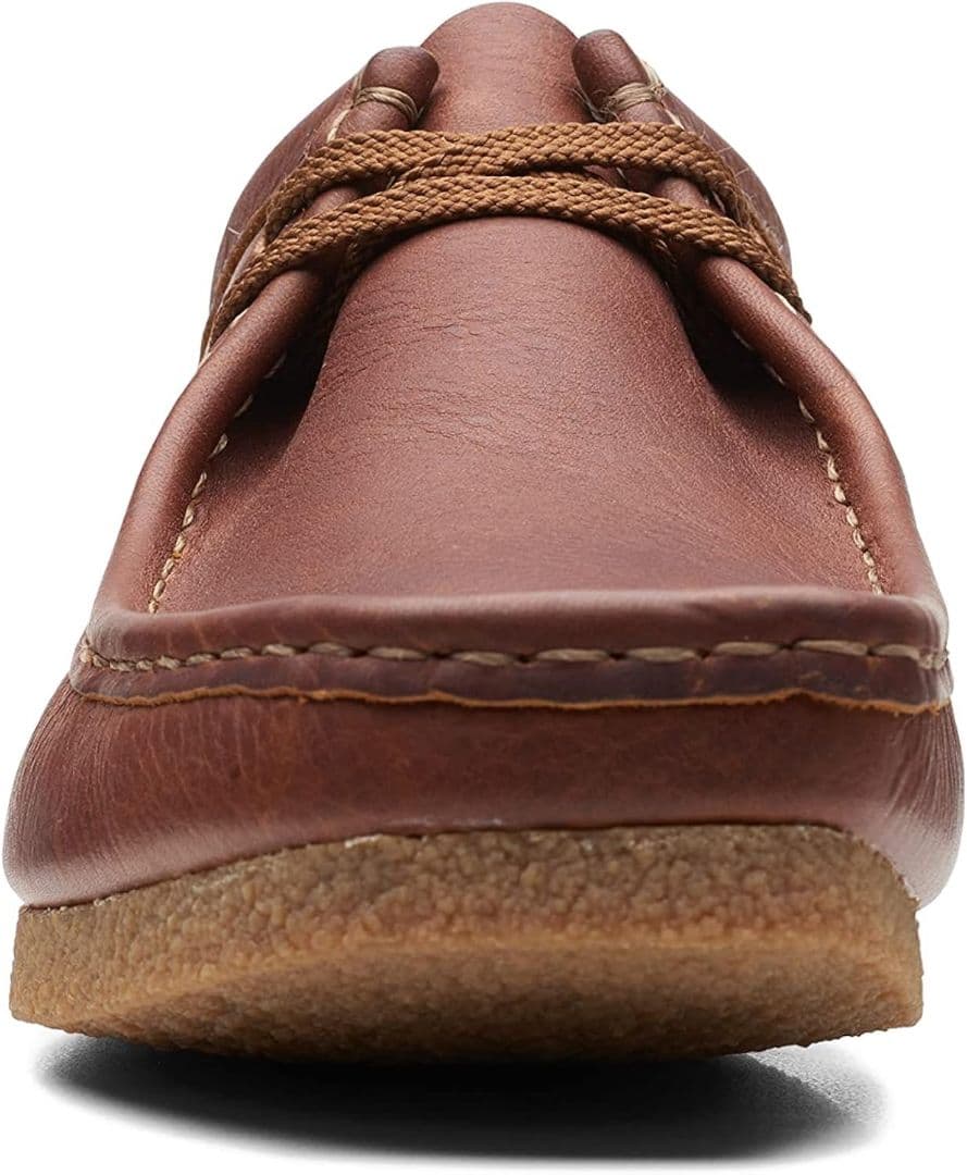 【 Clarks レザーシューズ✨】 ワラビー モカシン ブラウン 25.5cm