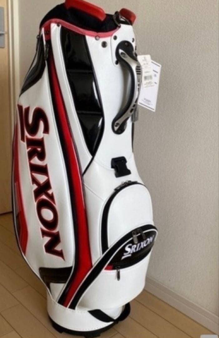 Srixon キャディバッグ ホワイト/レッド SRIXON DUNLOP ダンロップ 日本正規品 スリクソン 軽量 スタンダード