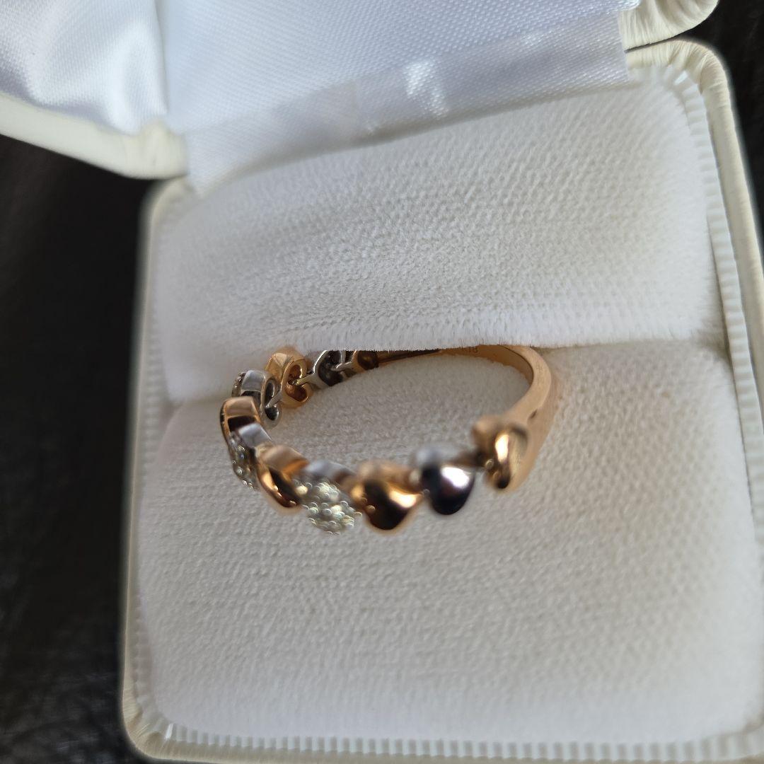 GSTV 購入 18K総量7gハート型ゴールドトーンリング - メルカリ