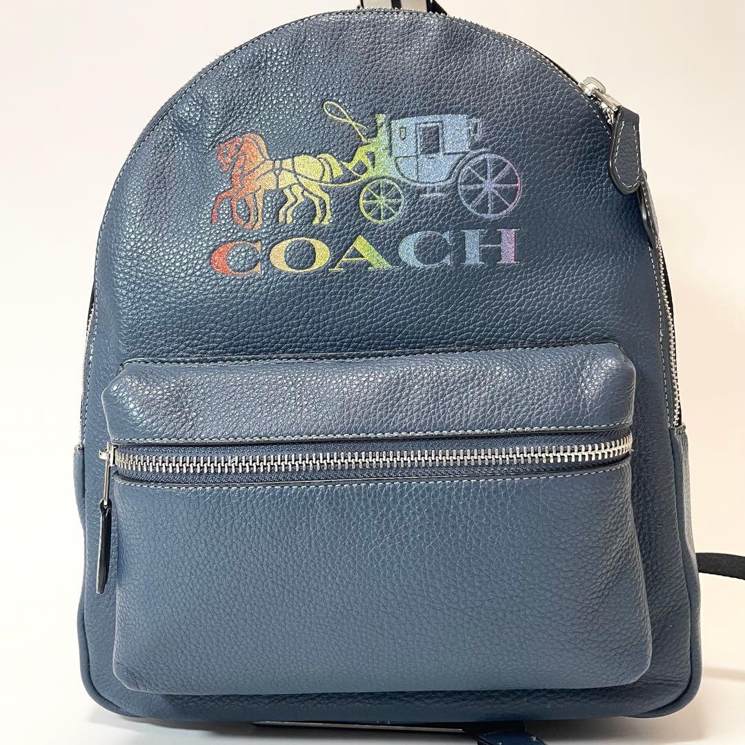 未使用COACH 限定カラーカラフルロゴリュック