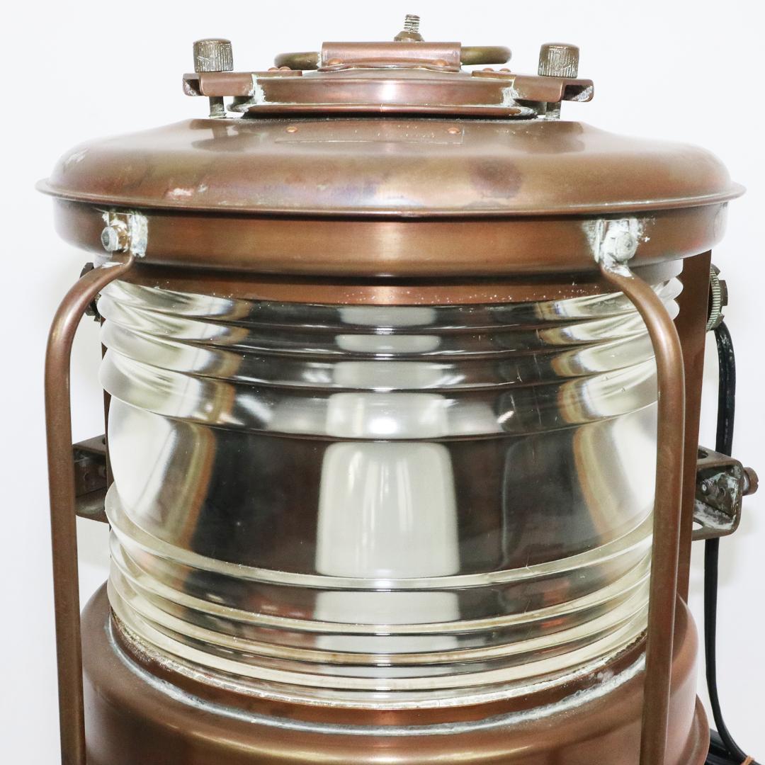 MAST HEAD LIGHT マストヘッドライト 2灯 日本船燈 1970年製 美術品・