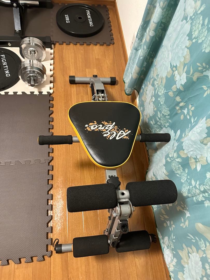 愛知県春日井市 トレーニングベンチとウエイトセット 愛知県春日井市