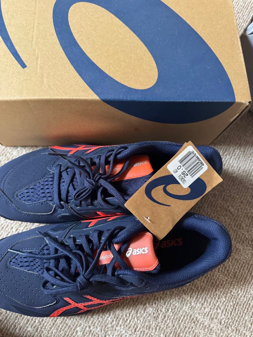 asics テニスシューズ ネイビー/オレンジ テニス シューズ オレンジ」の人気商品一覧 | 安い商品を通販サイト