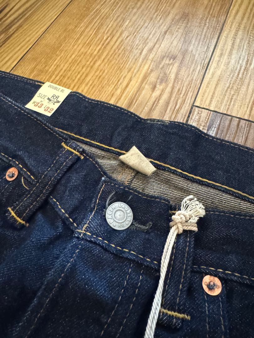 RRL スリムフィット セルビッジジーンズ W33 L32 - メルカリ