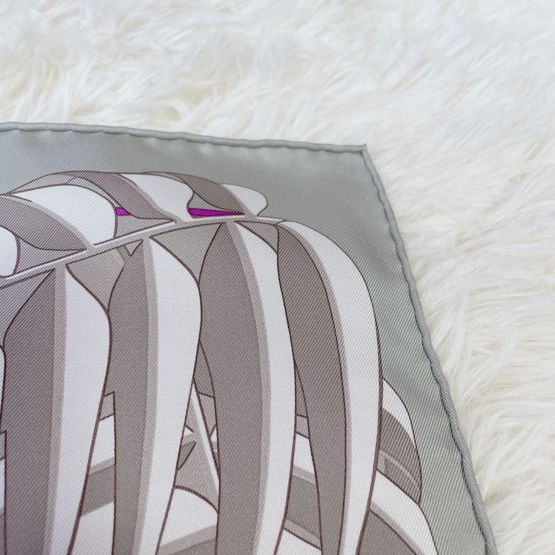 極美品 エルメス カレ90 フラミンゴパーティー スカーフ シルク100