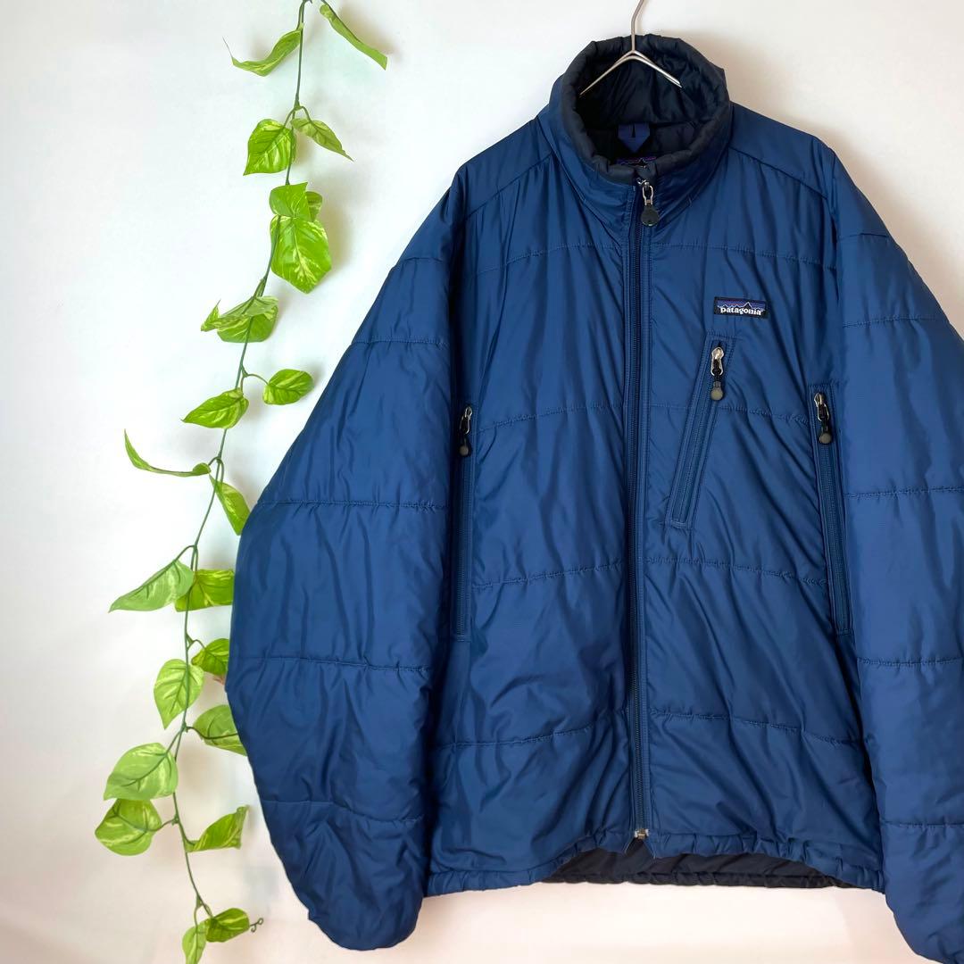 超希少 美品 パタゴニア パフジャケット ダウンジャケット ネイビー L