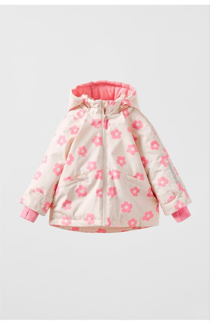 ZARA 花柄 スキーウェア 2-3歳用 上下セット