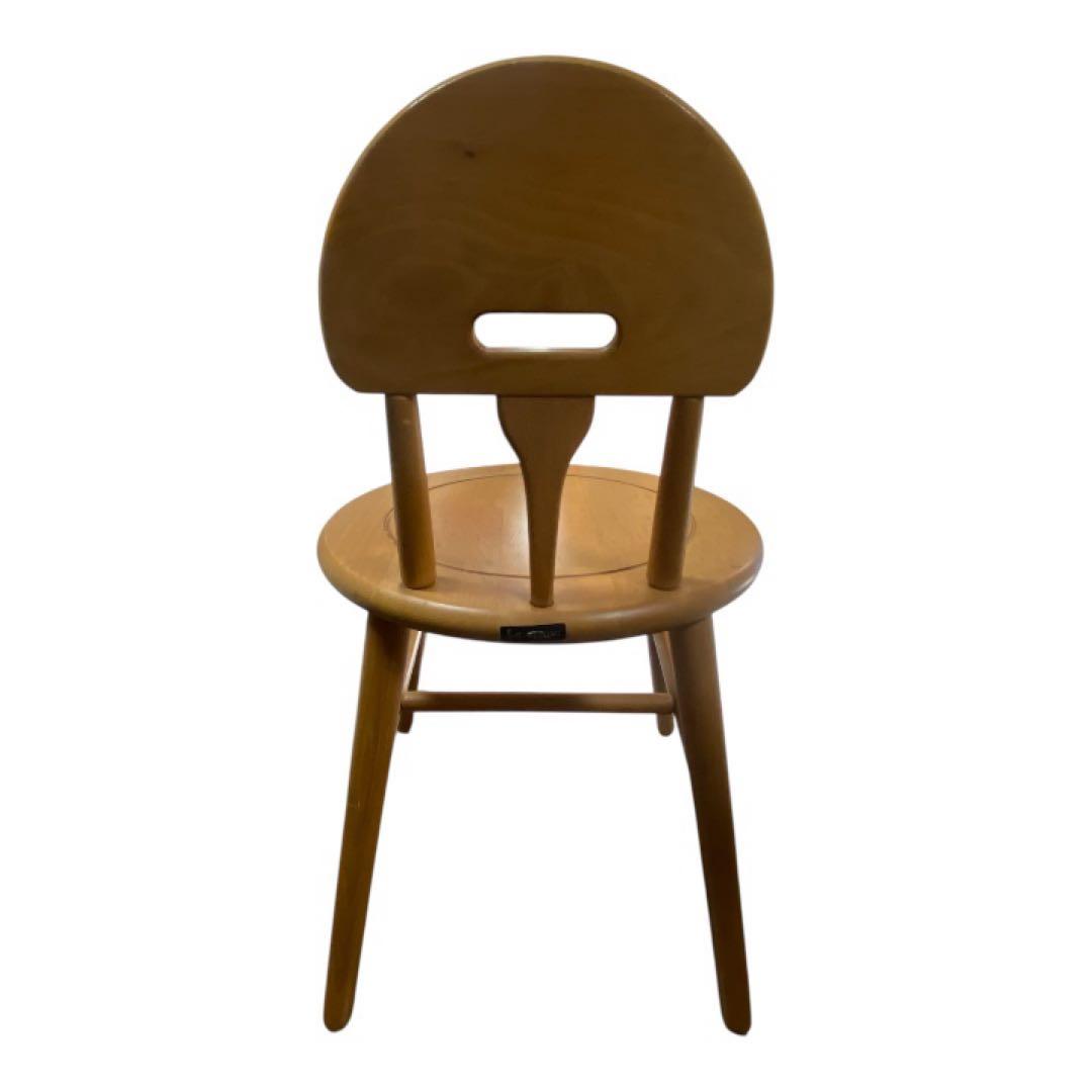 コイズミ KOIZUMI 木製椅子 丸形 天然木 ダイニングチェア