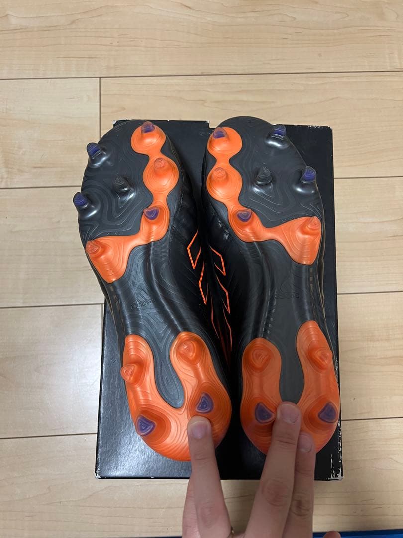 adidas コパ 20+ FG 27.5cm コアブラック×シグナルオレンジ