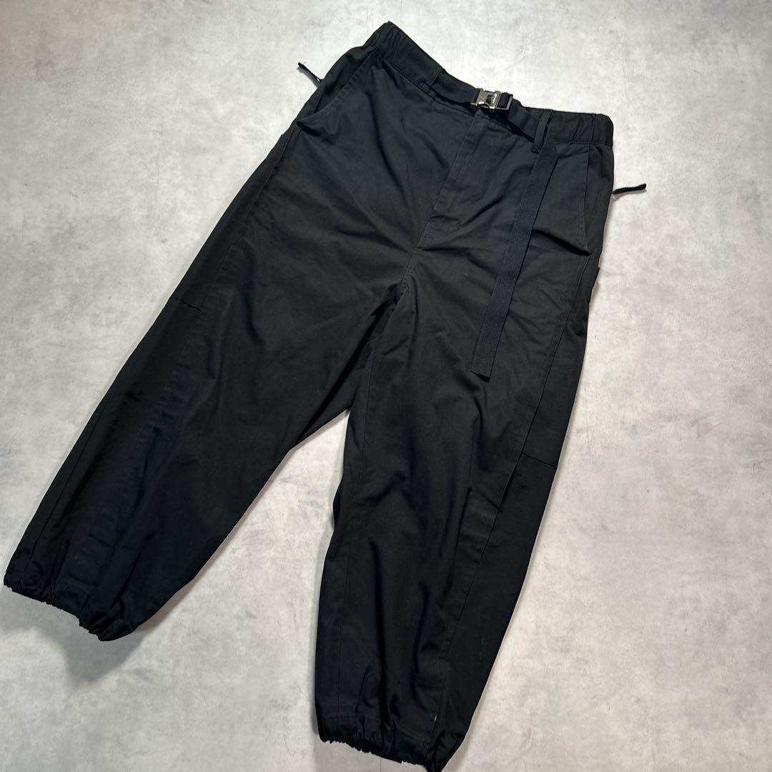 sacai サカイ21SS Cotton Oxford Pants 9部丈 黒. - メルカリ