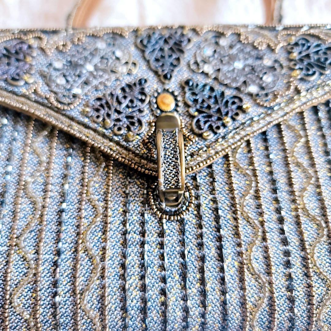 LUMY】ルミーはしもと ヴィンテージ ハンドバッグ ビーズバッグ