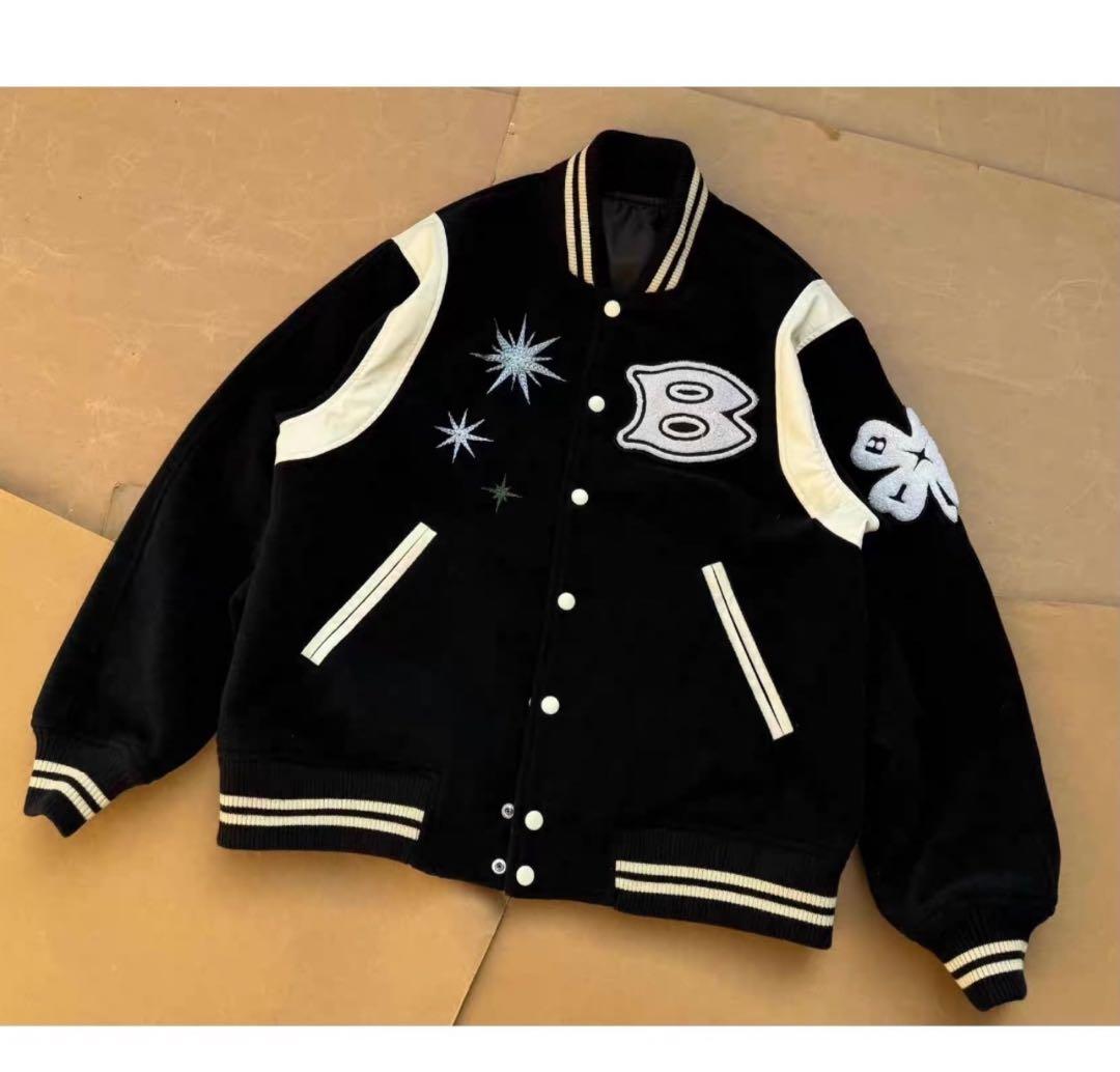 bott teddy varsity jacket ボット スタジャンneetz - メルカリ