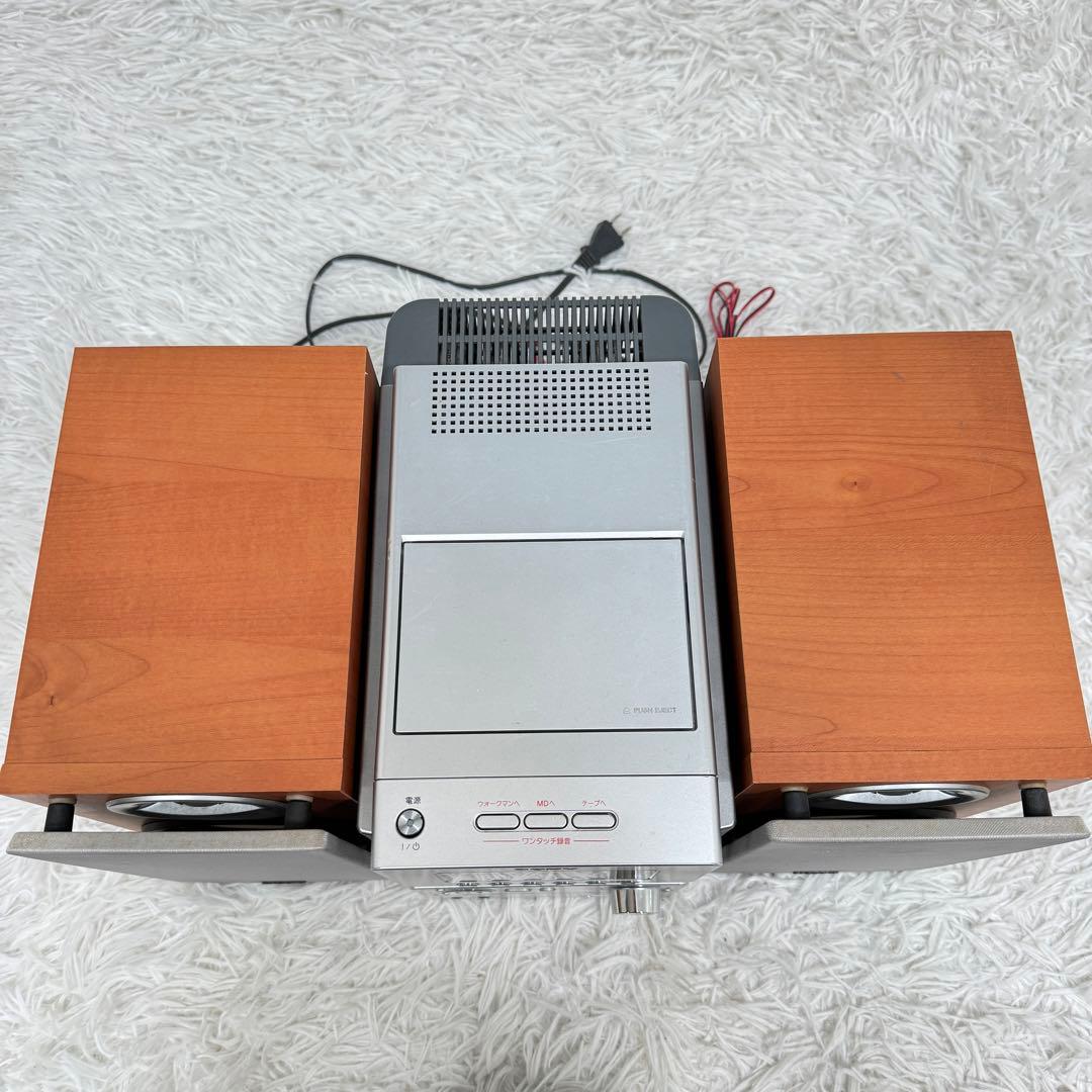 SONY コンポ スピーカー HCD-M35WM／CD MD カセットプレイヤー 動作