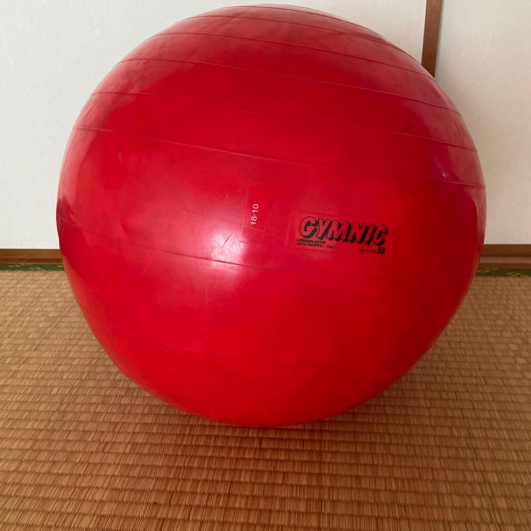 GYMNIC バランスボール キムニク-55 赤 - メルカリ