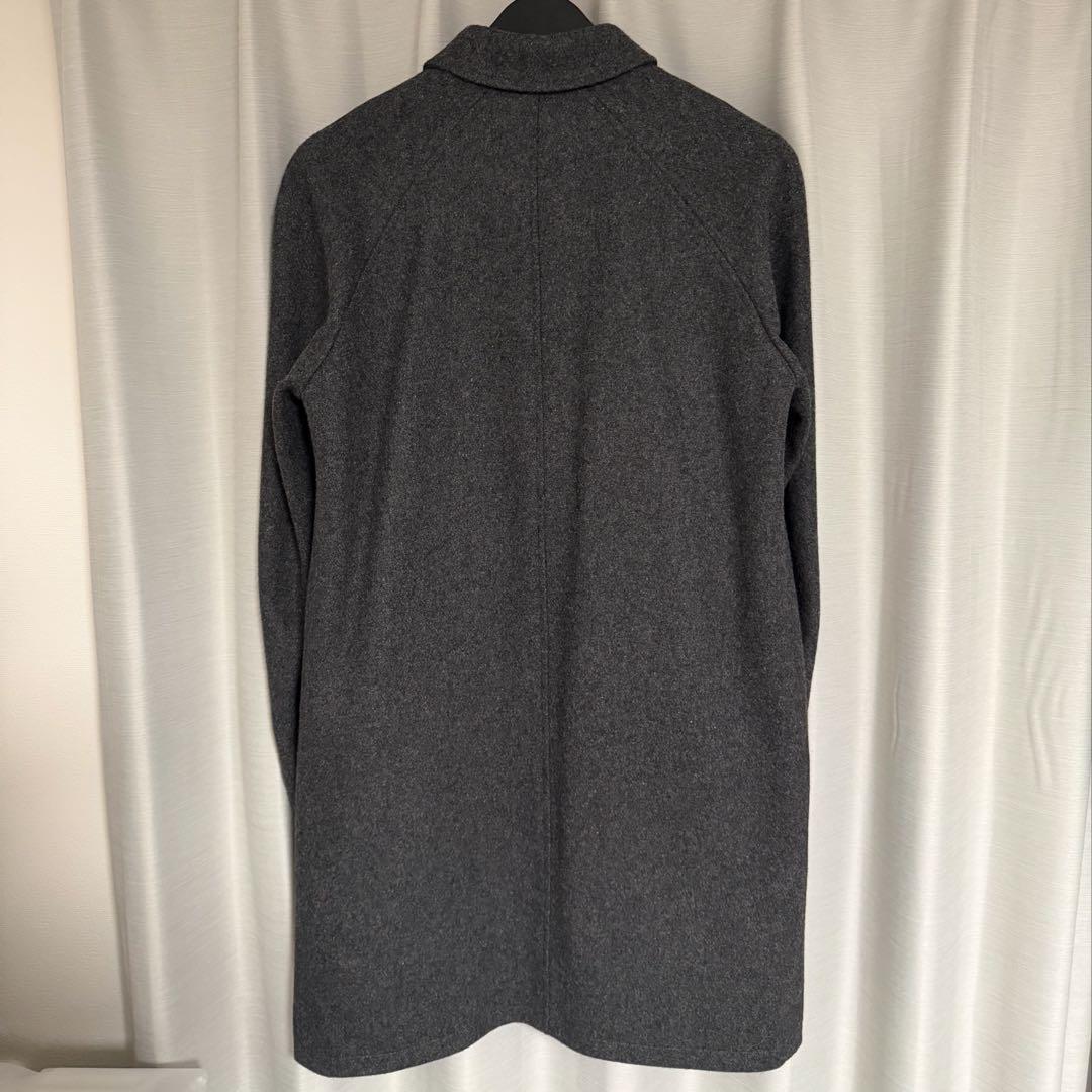 A.P.C. gray wool balmacaan coat