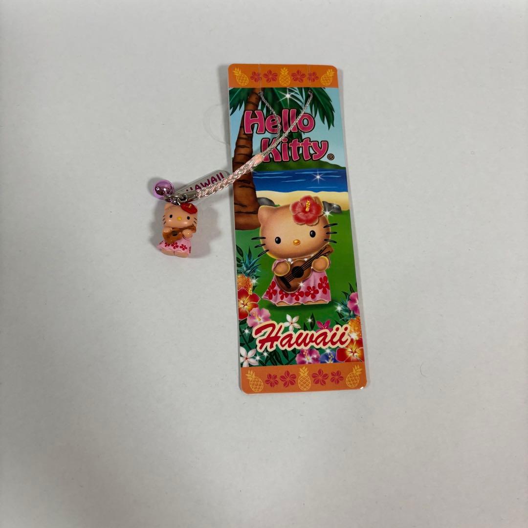 ハローキティ ストラップ　HAWAII限定 ストラップ付き「日焼けキティちゃん」