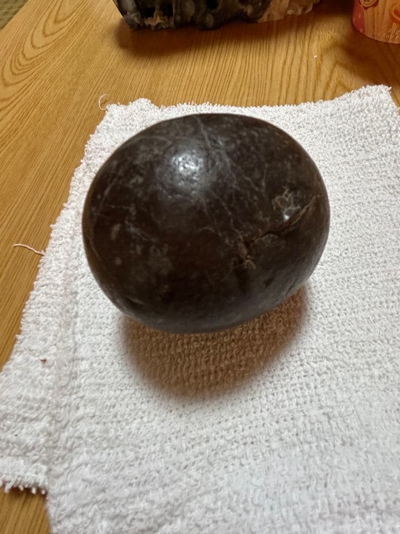 牛の毛玉　縁起物 日本製 希少生産 赤べこ 幸福の牛 縁起物 手作り 張り子 民芸品 郷土