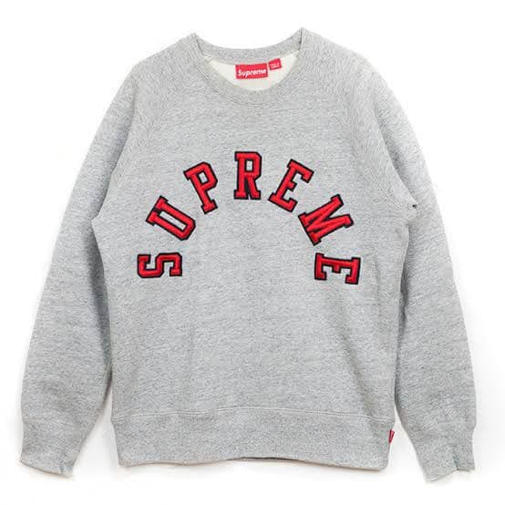 Supreme アーチロゴ スウェット arc logo crew neck 即 - メルカリ