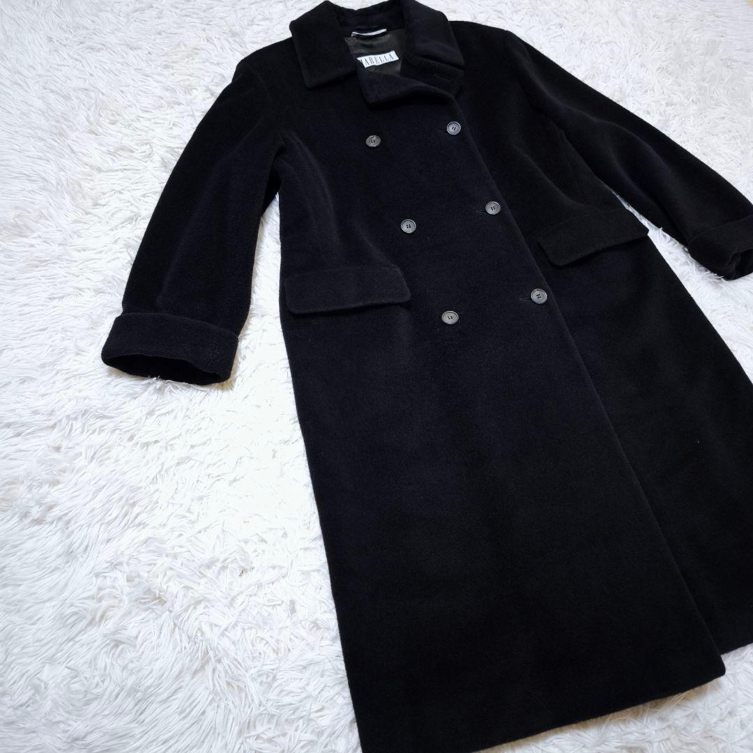 極美品MARELLAマレーラ カシミヤ混 ダブルブレスト ロングチェスター
