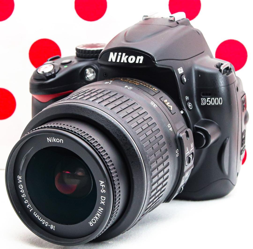 ニコン Nikon D5000❤スマホ転送OK❤動画撮影・自撮り可❤手振れ補正