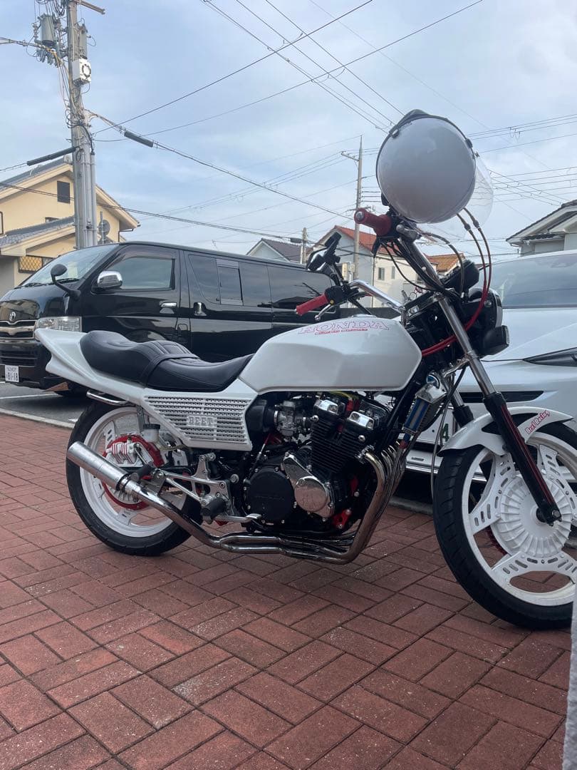 cbx400f 白ソリッド外装セット 前後ホイール - メルカリ