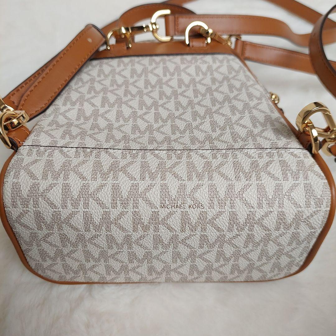 極美品】マイケルコース アビー MKシグネチャー ミニリュック PVC