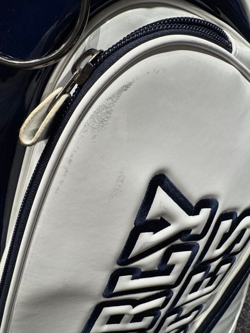 PEARLY GATES キャディバッグ ホワイト・ネイビー PEARLY GATES