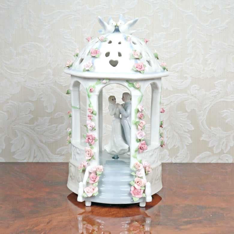 オルゴール ガゼボ 陶磁器 名曲 カーペンターズ 愛のプレリュード オルゴール ウエディング ガゼボ 名曲 カーペンターズ 『 We've only