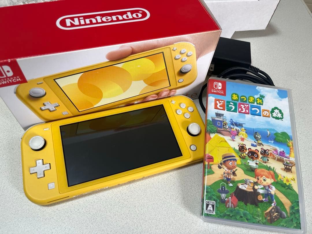 任天堂 スイッチ ライト イエロー どうぶつの森セット