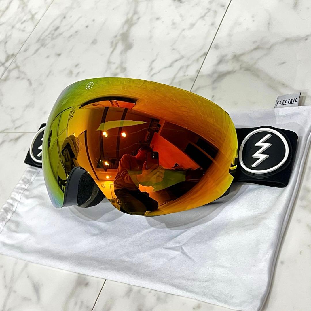 《Electric》ゴーグル オレンジミラー 使用1回のみ 美品