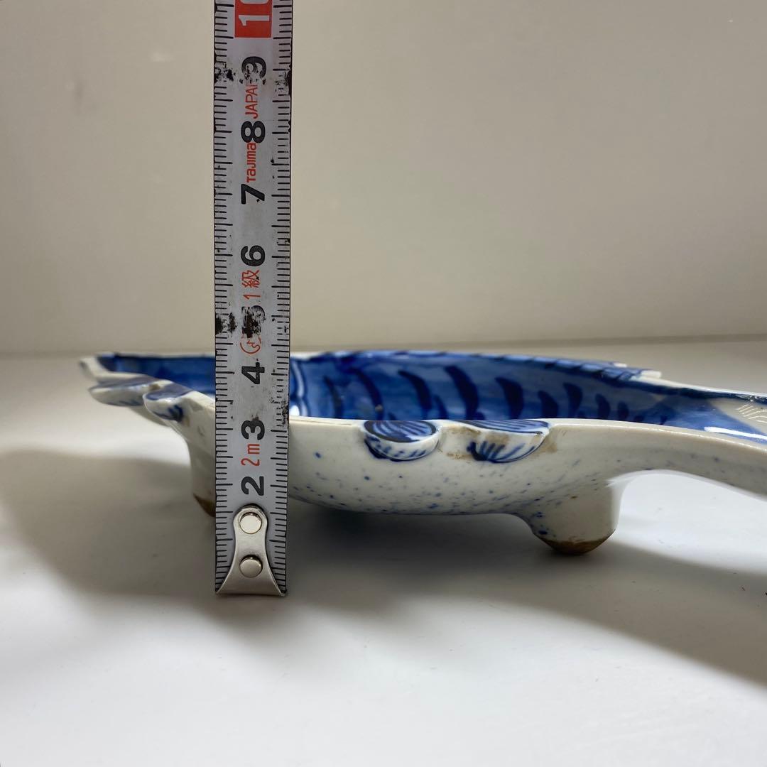 専用 高橋道八 魚型皿 箱付 長さ23.3㎝東Y7-0403