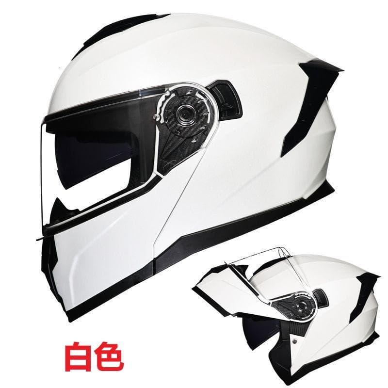 ダブルレンズ フリップアップ システム フルフェイスヘルメット 艶あり