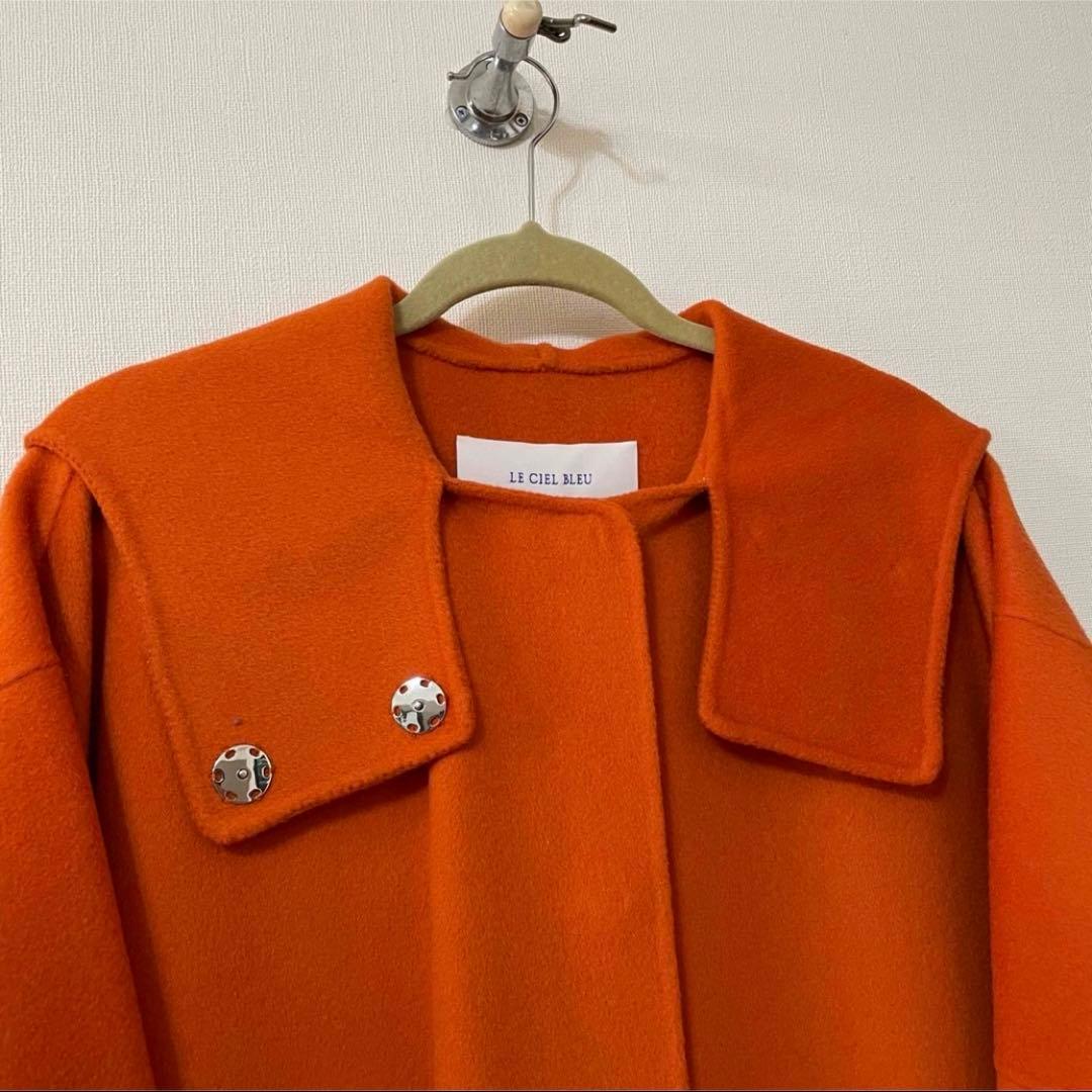 ルシェルブルー Hooded Over Coat オレンジ - メルカリ
