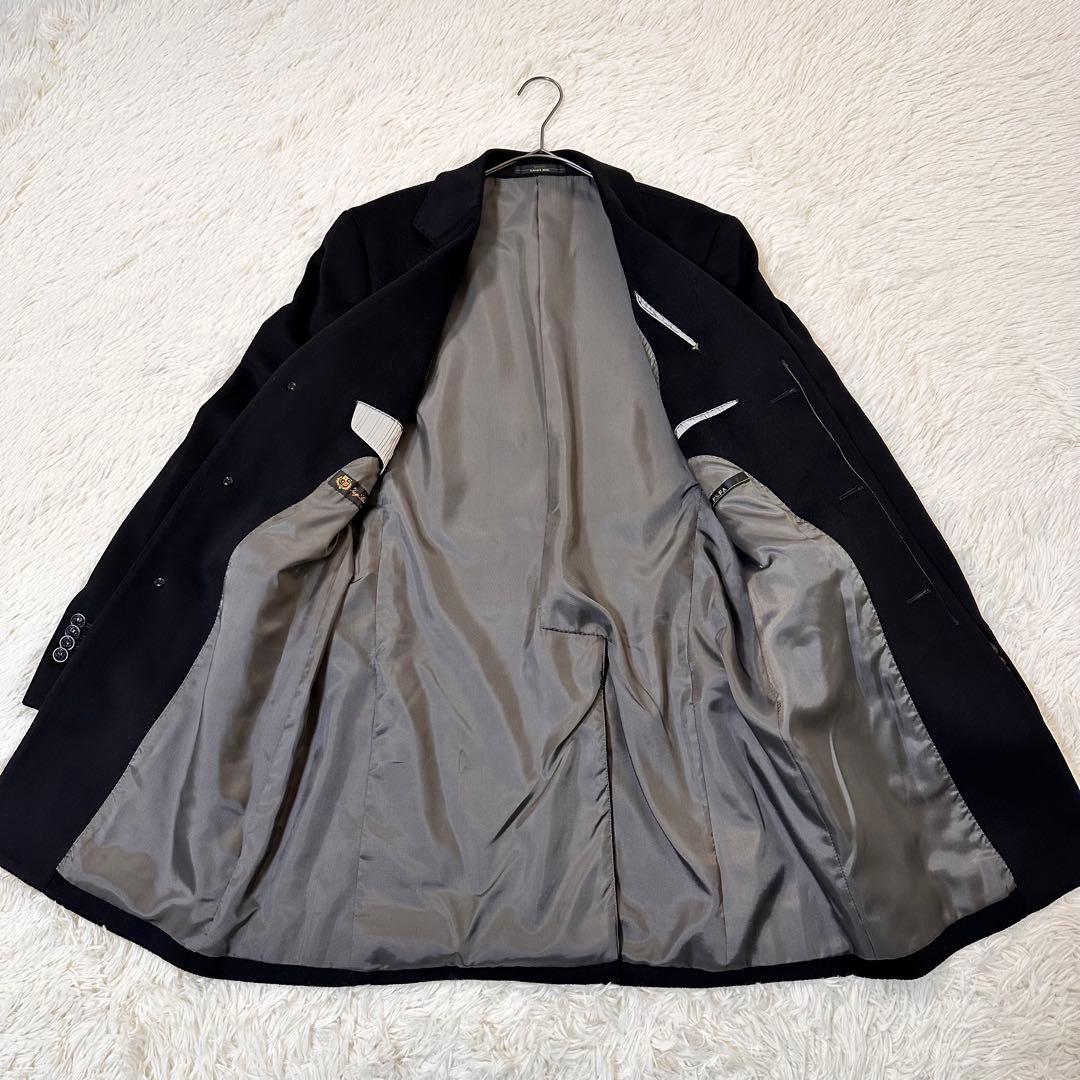 ロロピアーナ 高級イタリア生地 ウール カシミヤ混 チェスターコート