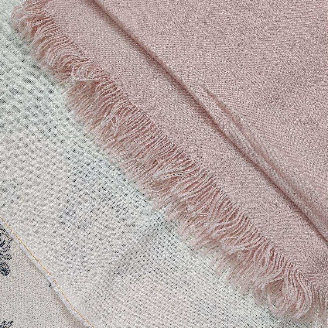 未使用　HERMES《ニュー・リブリス》ストール　カシミヤ　シルク　76×200