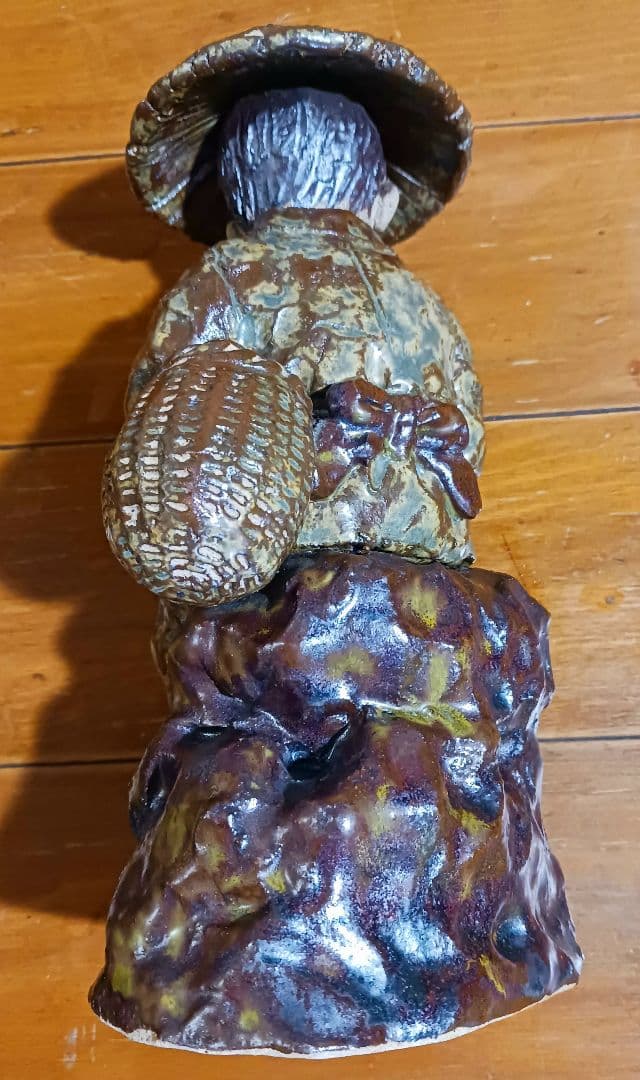 瀬戸焼 増田重幸 陶器製 釣童子 木箱付き レアオブジェ レトロ - メルカリ