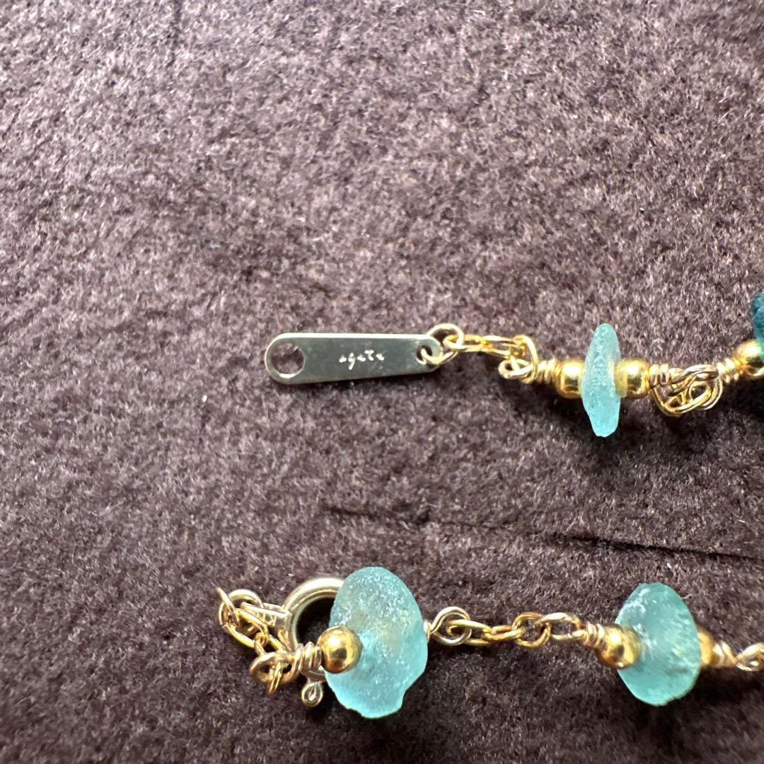 agete ゴールドローマンガラスブレスレットの通販｜www.myxop.com