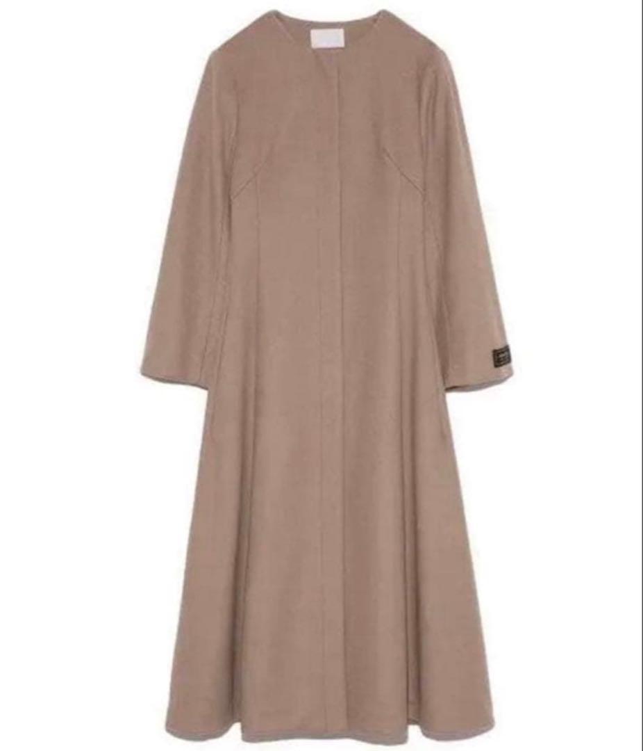 CELFORD セルフォード カシミア混 クルーネックフレアコート - メルカリ