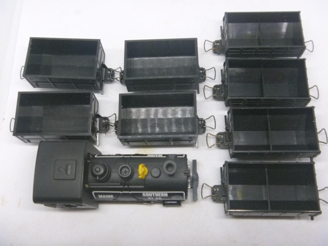 HOナロー 0ー4ー0サドルタンク＋トロッコ 9両セット(ミニトレインズ