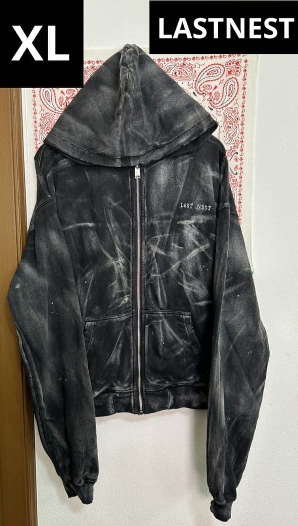 激シブ・即売】LASTNEST ラストネスト ウォッシュド パーカー グレー