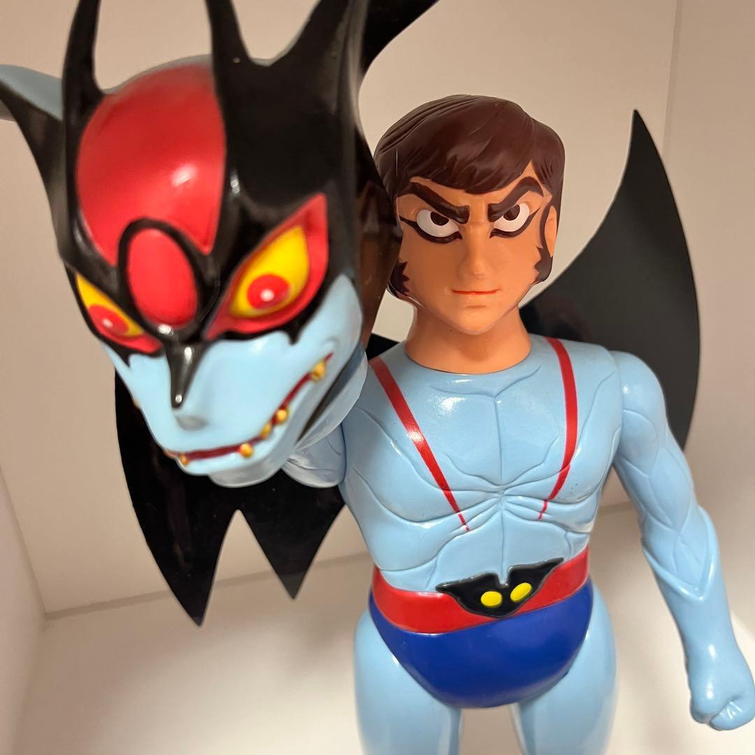 美品 メディコム トイ デビルマン レトロデザイン版 マスク取れ ソフビ