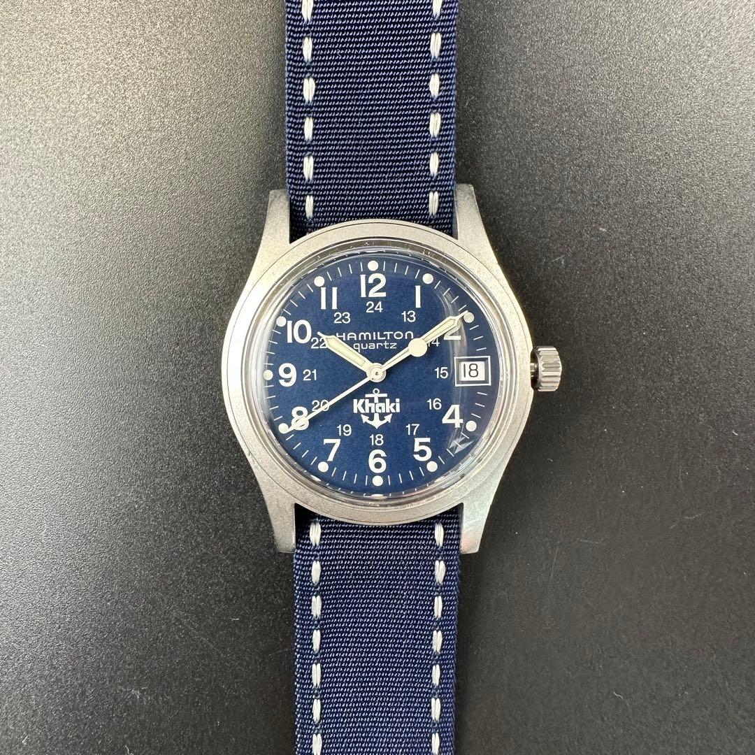 美品】ハミルトン Khaki 9797 ミリタリーウォッチ 錨マーク - メルカリ