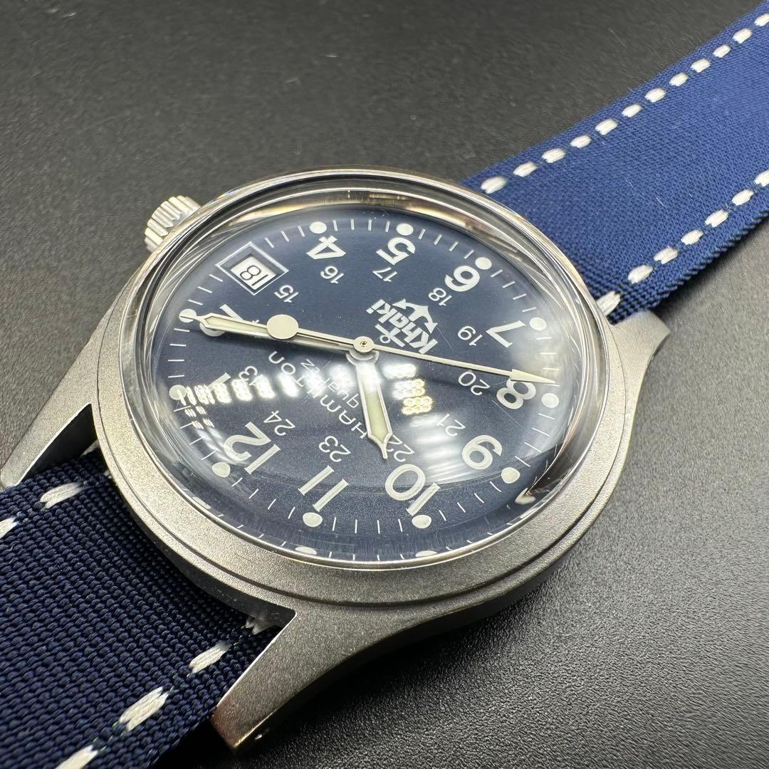 美品】ハミルトン Khaki 9797 ミリタリーウォッチ 錨マーク - メルカリ