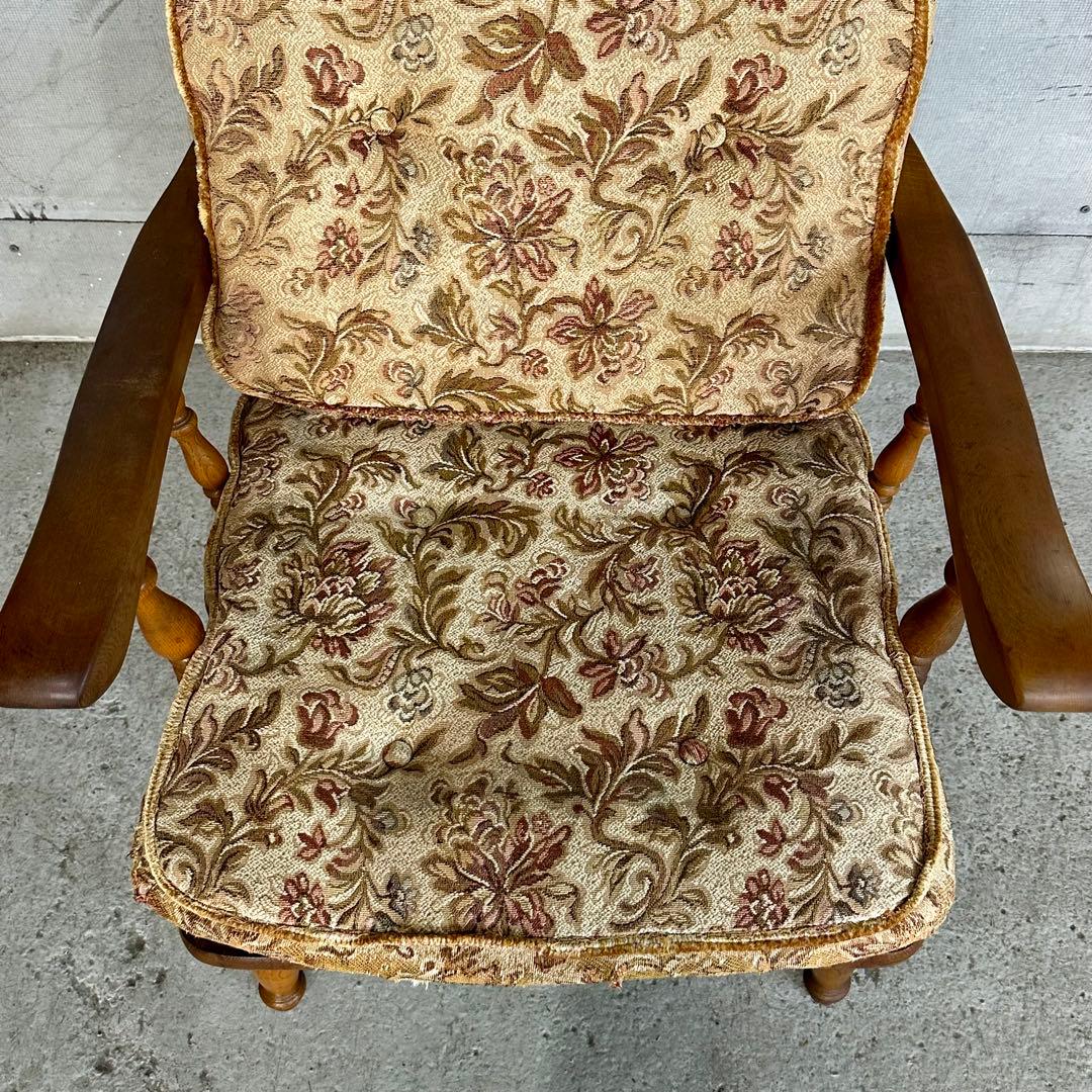 ✦70s✦柏木工 KASHIWA ソファー イージーチェア ウィンザー ゴブラン