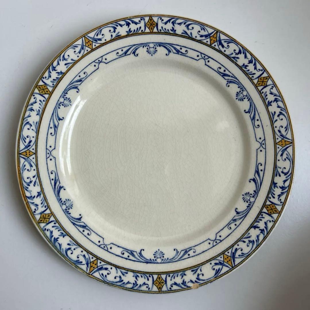 フランスアンティーク クレイユモントロー コルベール デザート皿