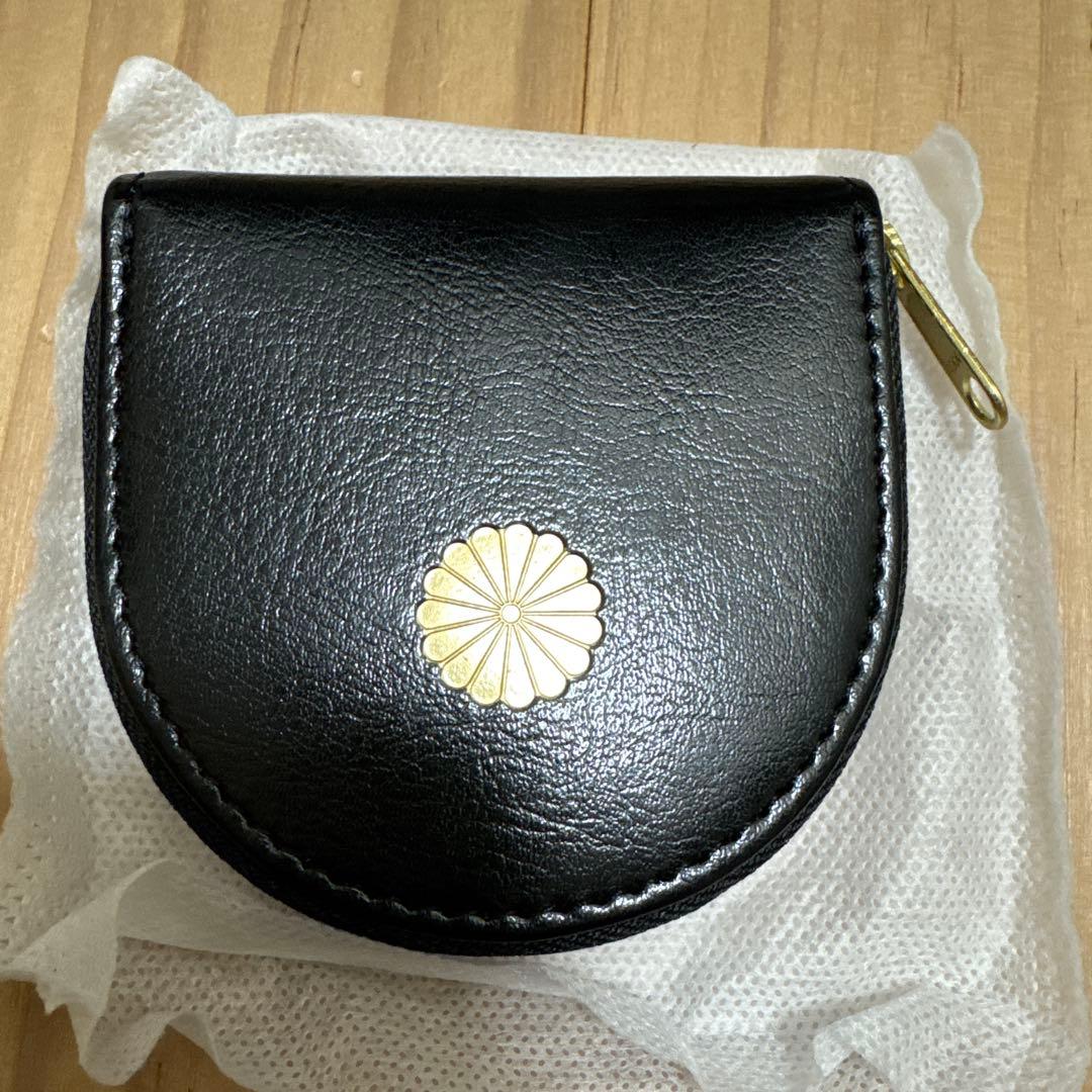 【皇居限定】ブラック 馬蹄型小銭入 ケース　黒　財布 皇居限定 馬蹄型小銭入 コインケース 財布 黒 - メルカリ