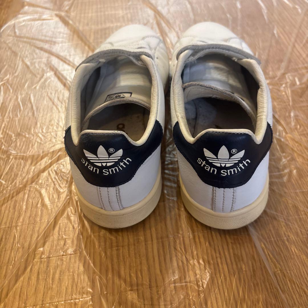 adidas アディダス スタンスミス ベルクロ ネイビー 本革 24.5cm