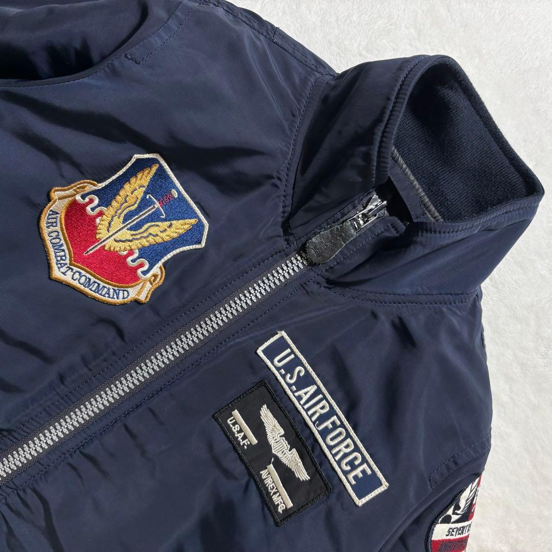 希少モデル◎ アヴィレックス USAF 70周年記念 MA-1 ネイビー М相当